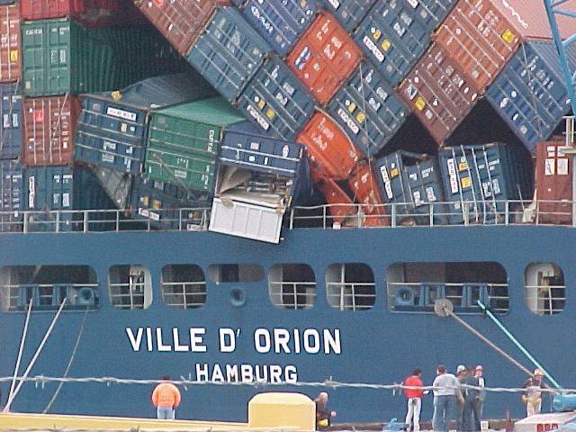 Containerunfall
